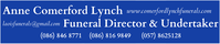 ANNE COMERFORD LYNCH FUNERAL DIRECTORS | STRADBALLY, LAOIS UNDERTAKERS | (086) 846 8771